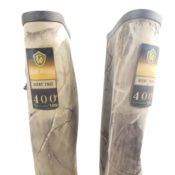Game Winner Mens Size 10 16" Scent Free Rubber Hunting Boots - Picture 6 of 9